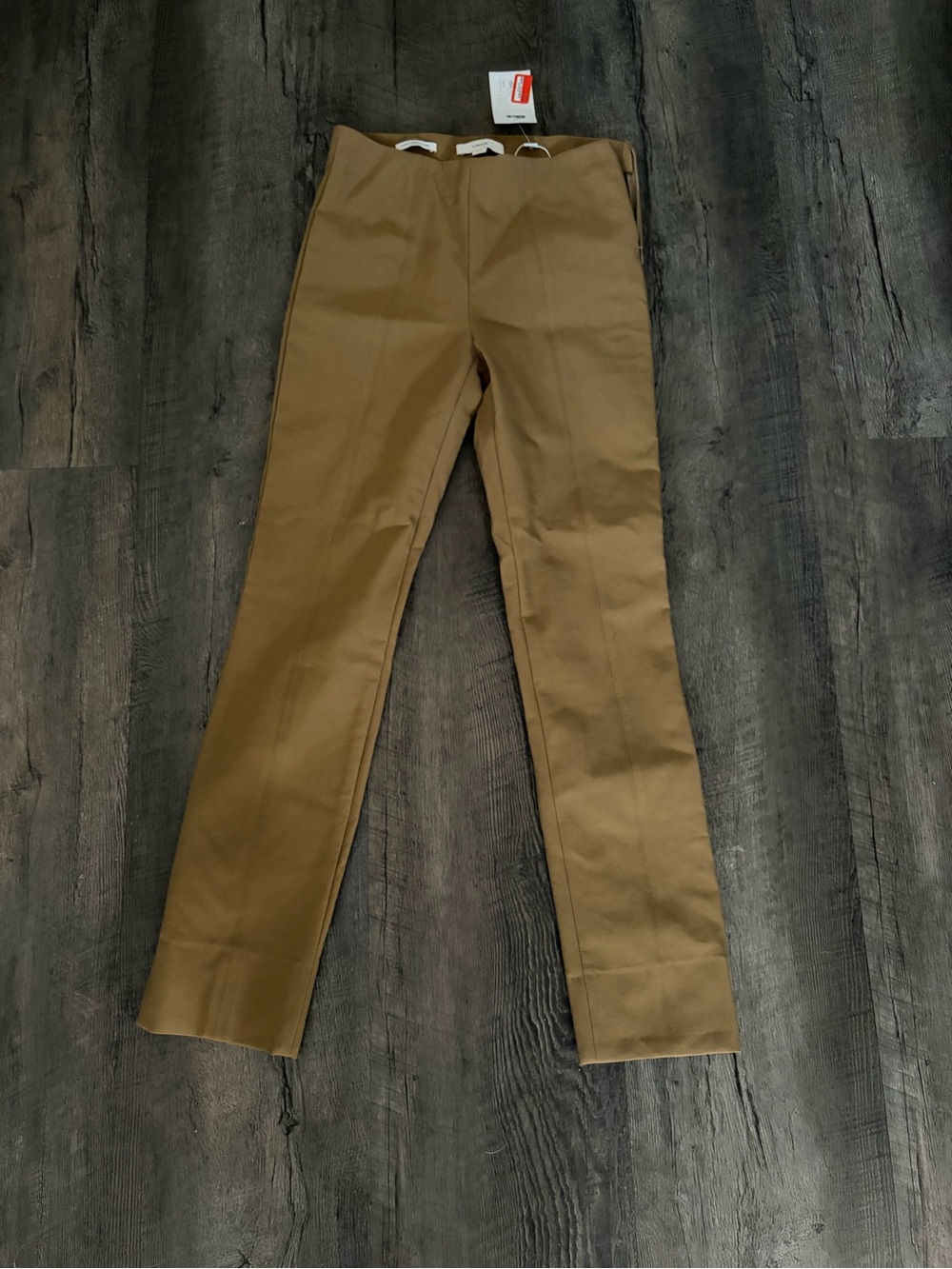 Vince Cropped Straight Ankle Pants in Tan